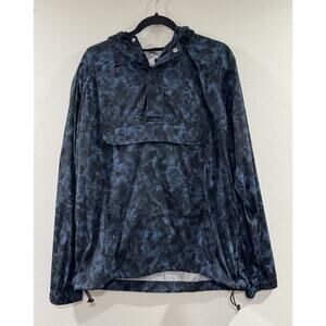 Topman Men's Windbreaker - Blue Camouflage - Size L - Made in Turkey